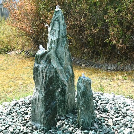 Quellsteinbrunnen 3er Set Lappland Green 120